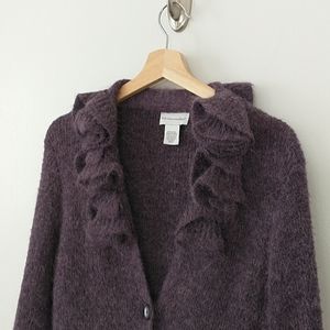 SOFT SURROUNDINGS Purple Alpaca Blend Card…